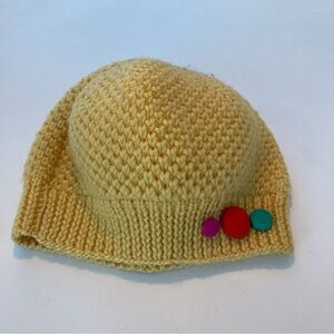 Handknit Handmade Knit Beanies Hats Tuques with Colorful Accents lady girl kid